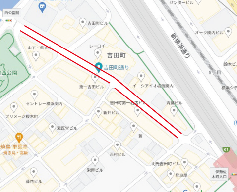 吉田町通りの写真